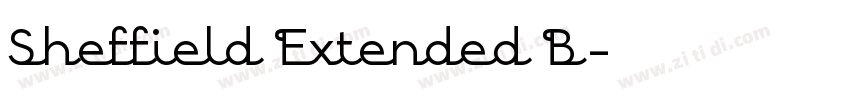 Sheffield Extended B字体转换